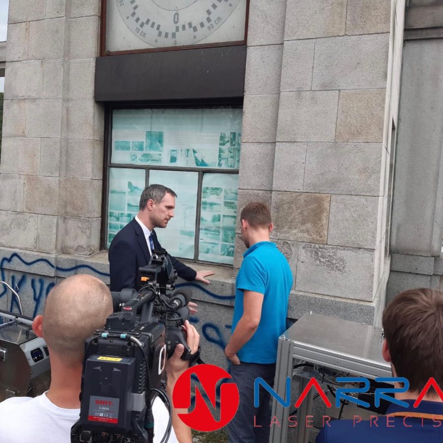 laser cleaning, laserová čištění, graffiti, Mudr. Zdeněk Hřib, Narran, odstraňování graffiti